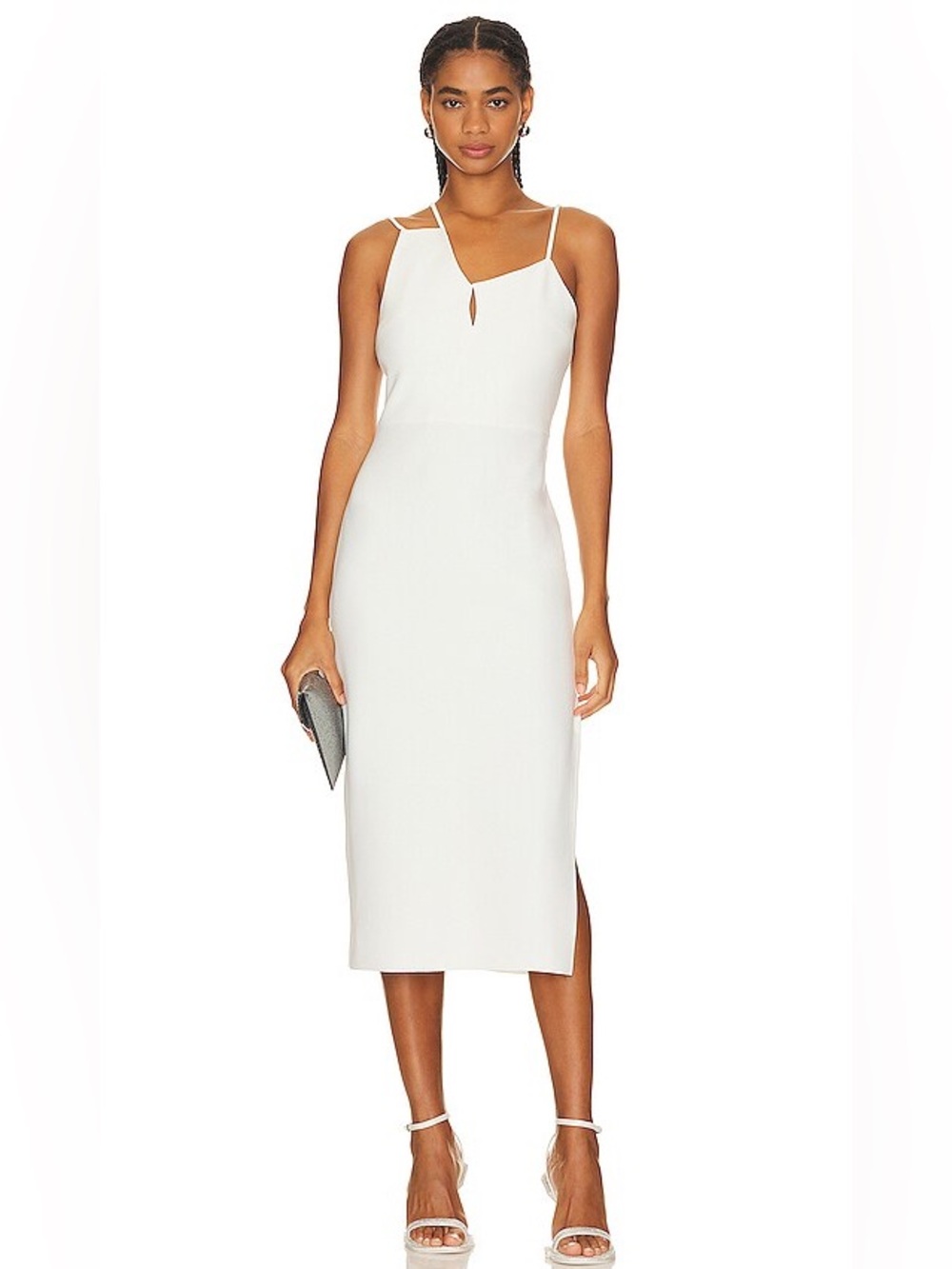 Amanda Uprichard Prato Dress in Ivory with Front Keyhole Size XS NWOT